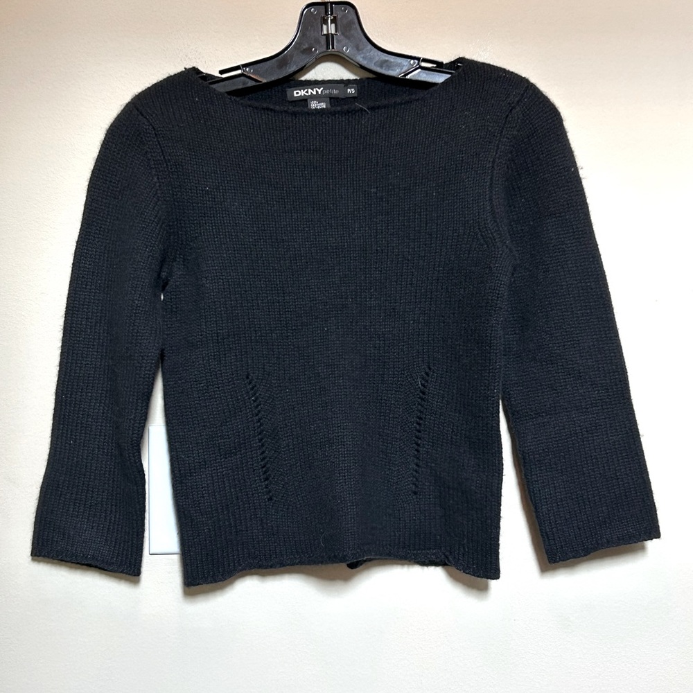 DKNY  - Black Cashmere Sweater - P/S